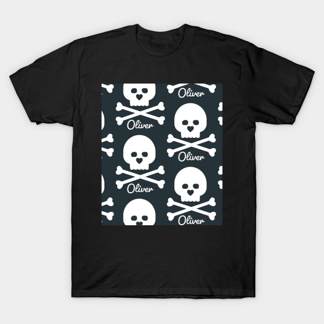 Skull and cross bones - Oliver T-Shirt by carynbourke